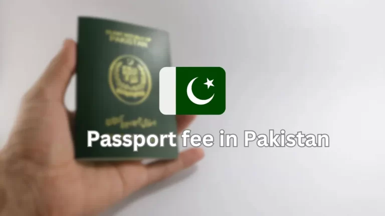 passport fee in Pakistan
